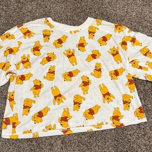 Kohl's Women’s Winnie the Pooh Shirt - White and Yellow